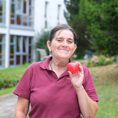 Gisela, Pflegehelferin in der Ambulanten Pflege Sigmaringen: