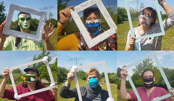 Maskenwettbewerb der Mitarbeiter*innen der Seniorenresidenz Am Hufeisensee