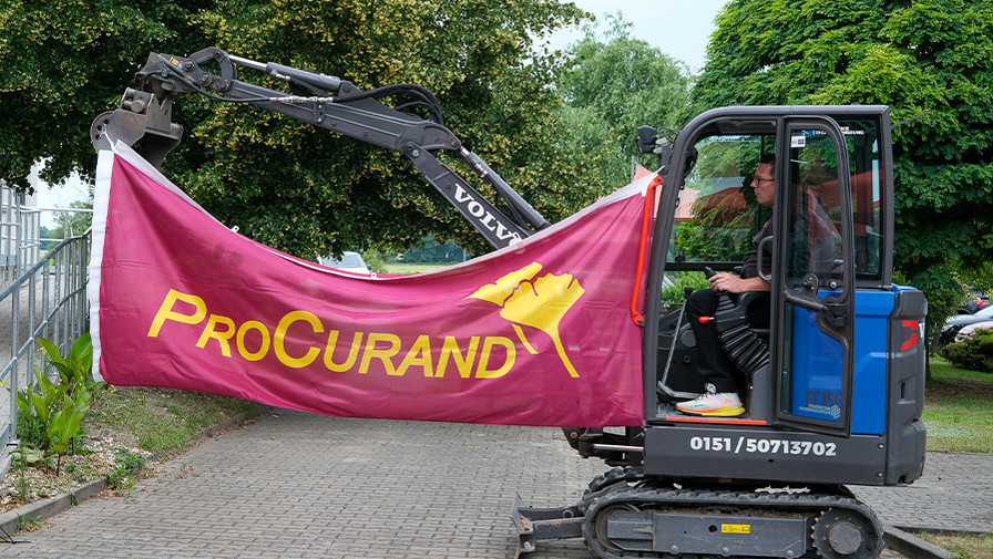 Foto vom Standort ProCurand Grebs zum 25-jährigen Jubiläum.