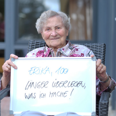 Auf ein Wort mit Erika, 100, Seniorenresidenz Am Straussee