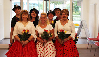 Auftritt der Tanztruppe Linedancer beim Sommerfest der ProCurand Wriezener Straße