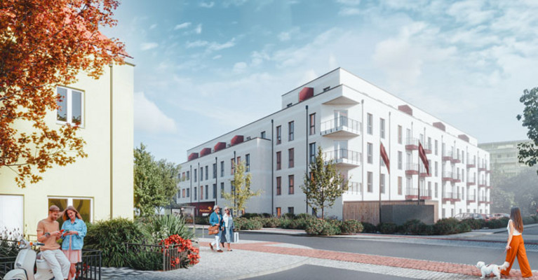 Visualisierung Neubauprojekt Residenz Nordend in Eberswalde