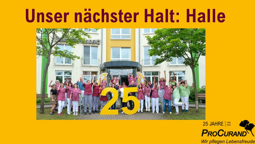 ProCurand Jubiläum Grafik für : Halle