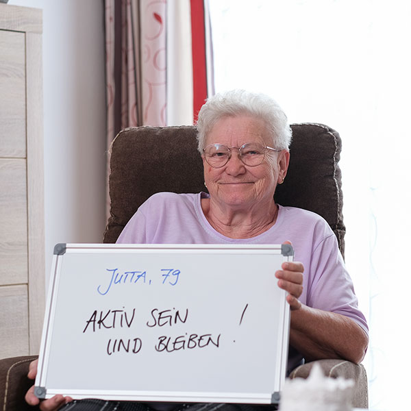 Auf ein Wort mit Jutta,79, Seniorenresidenz Am Schlosspark